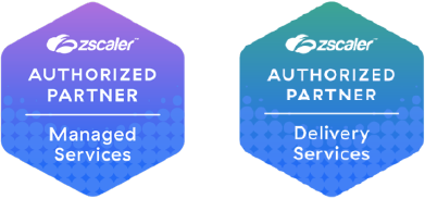 Zscaler Authorised Partner icons Managed Services and Delivery Services